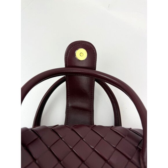 Bottega Veneta Nappa Intrecciato Teen The Lauren 1980 Bauletto Barolo Bag - Picture 9 of 16